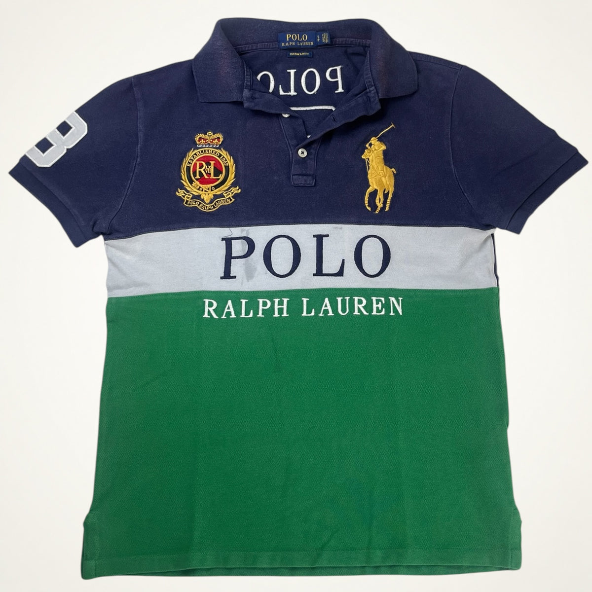 Ralph Lauren Colorblock Crest Polo #3 (Navy/Green)