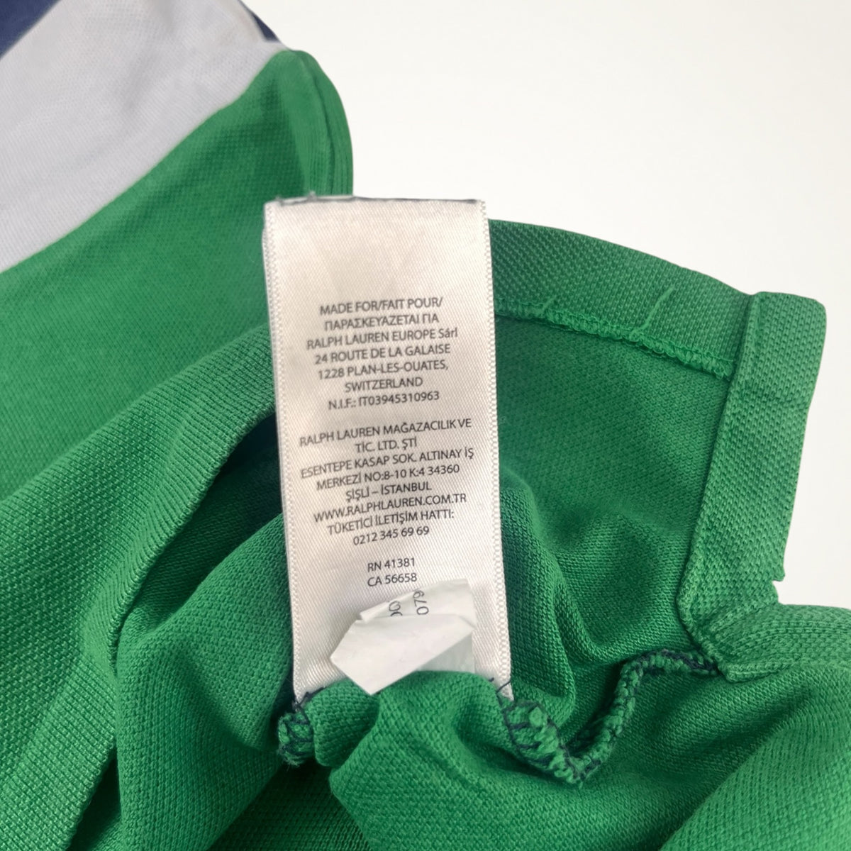 Ralph Lauren Colorblock Crest Polo #3 (Navy/Green)