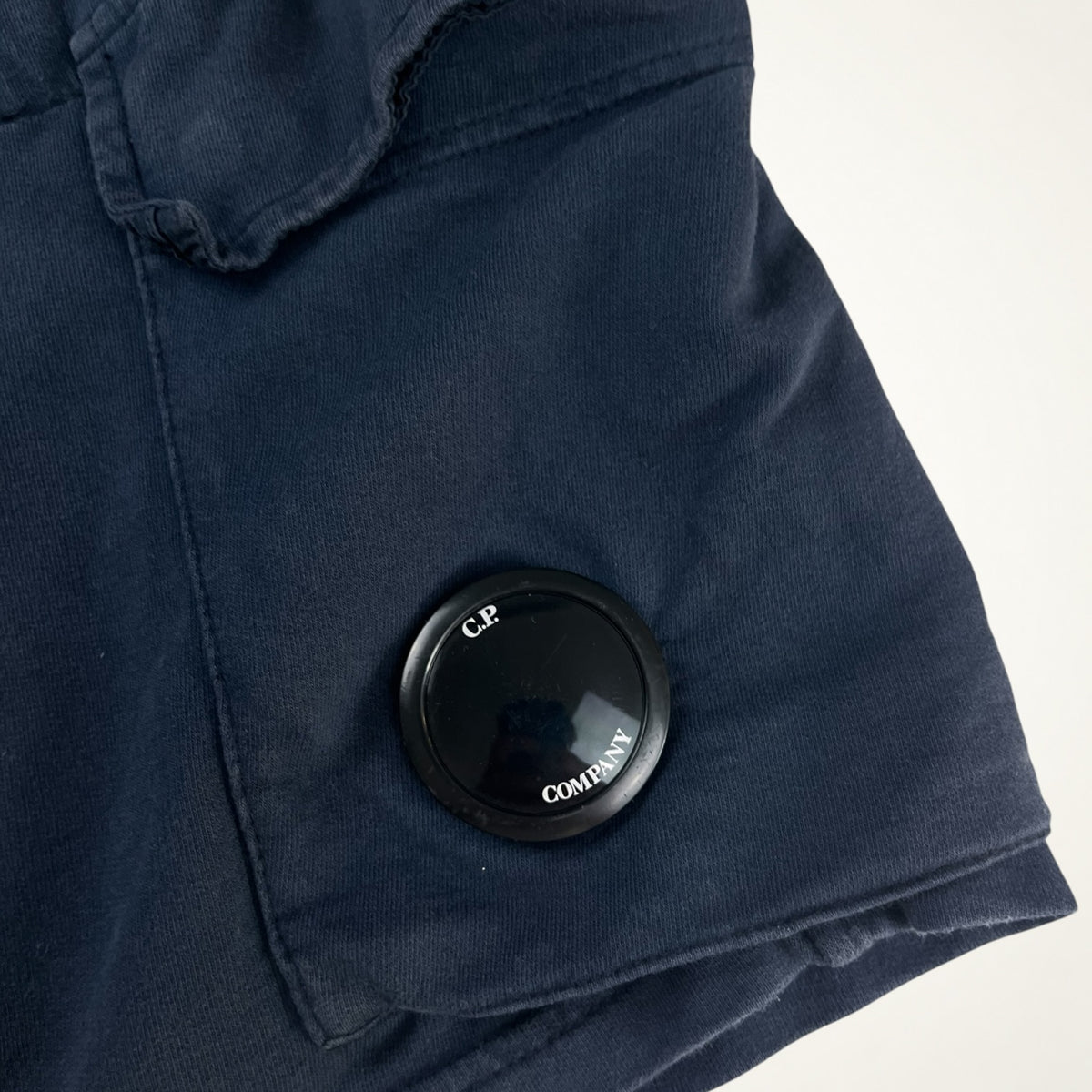 C.P. Company Lens Sweat Shorts (Navy)