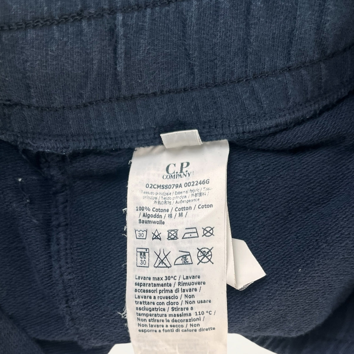 C.P. Company Lens Sweat Shorts (Navy)