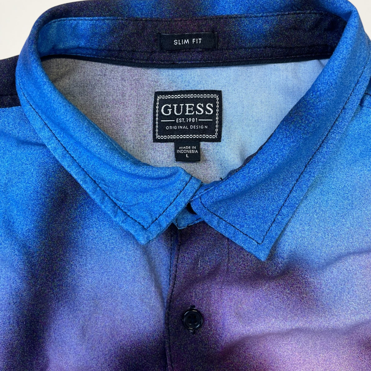 Guess Sunset Palm Print Shirt (Slim Fit)