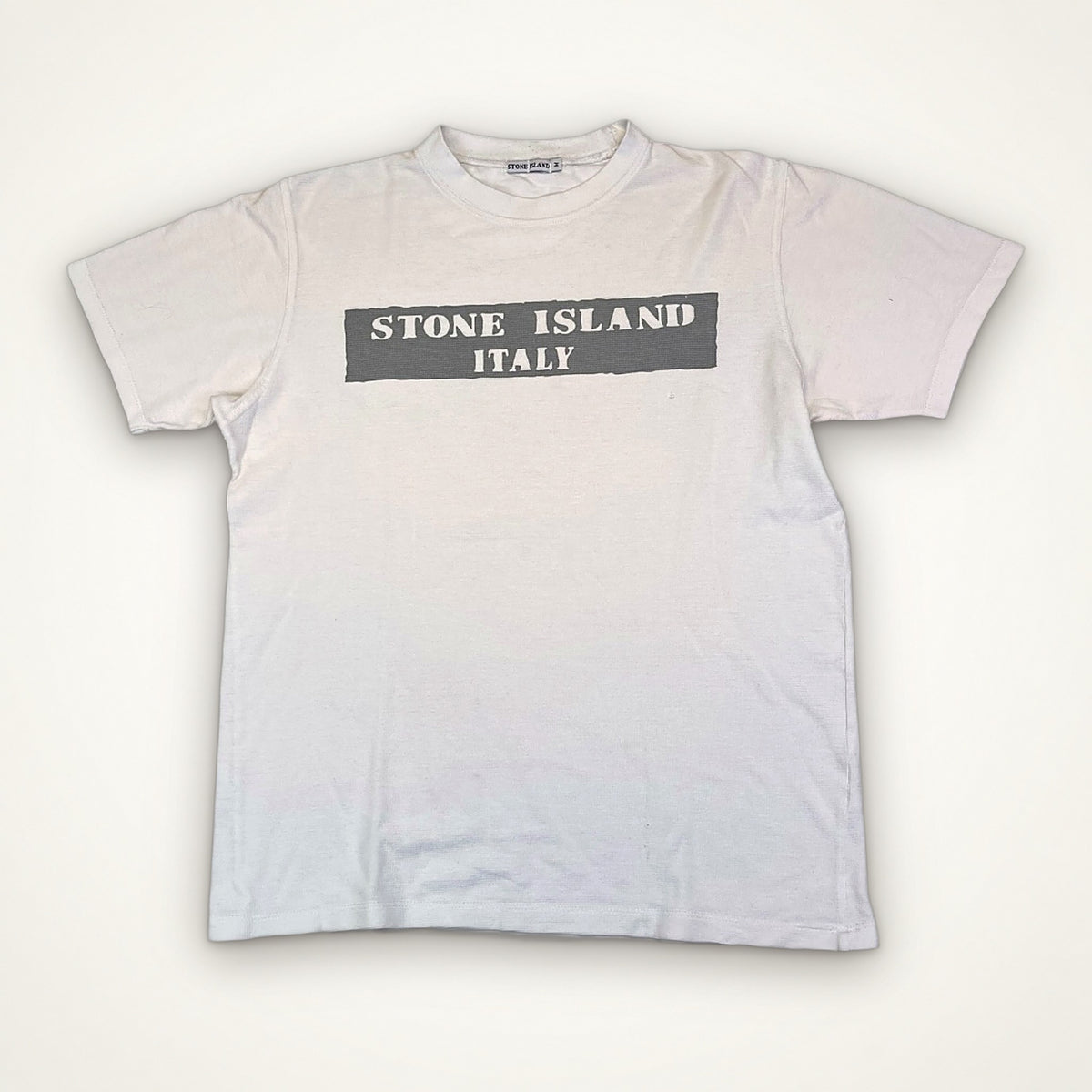 Stone Island Italy Box Logo Tee (White)