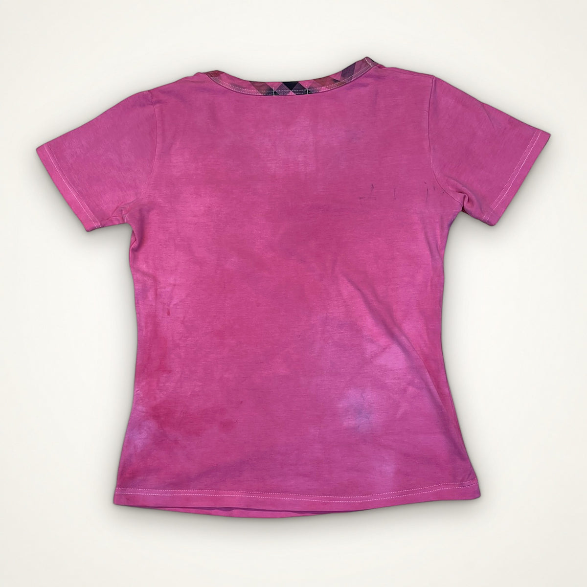 Burberry London V-Neck Tee (Pink)