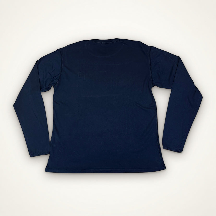 Stone Island Patch Long Sleeve Tee (Black)
