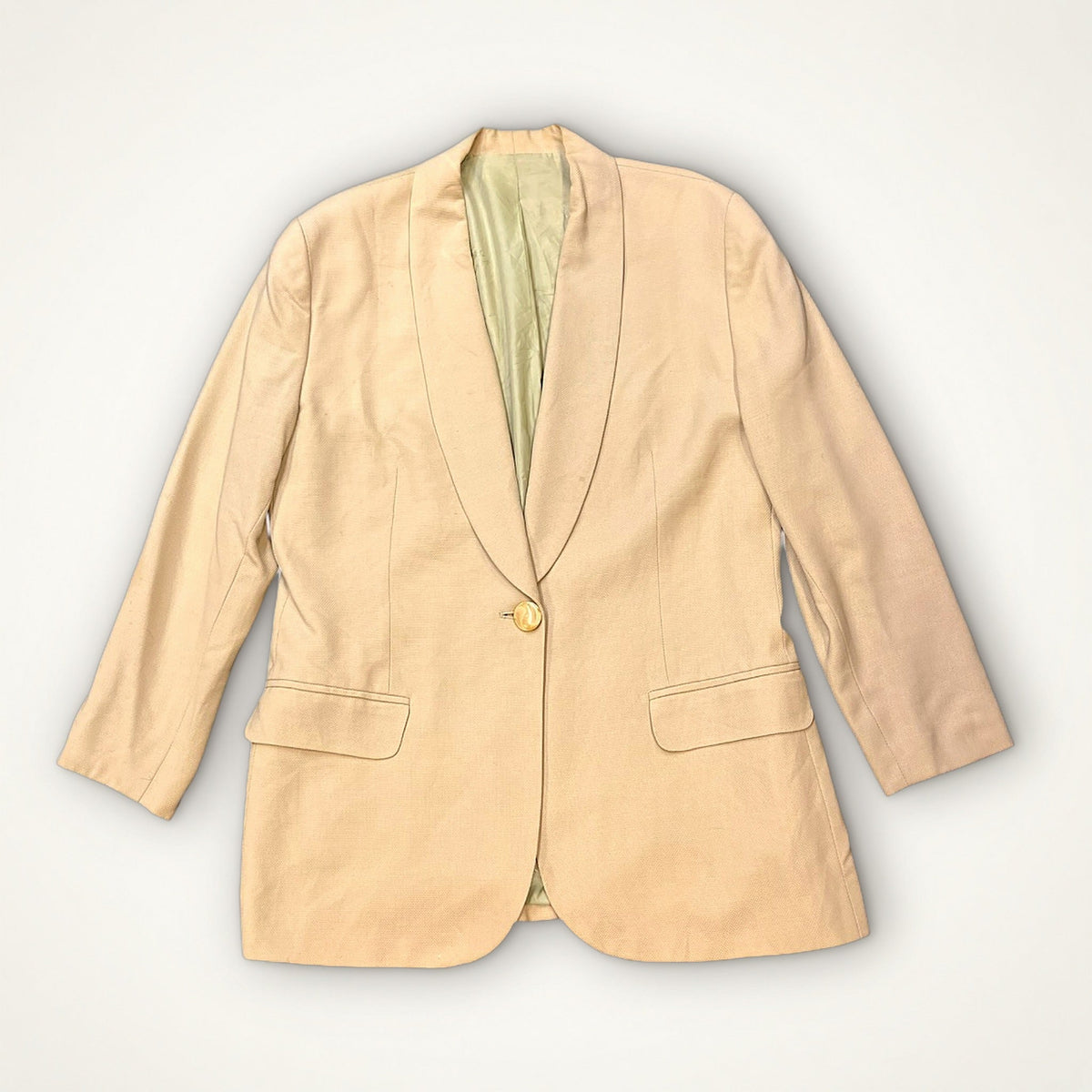 Burberrys Vintage Wool Blazer (Beige)