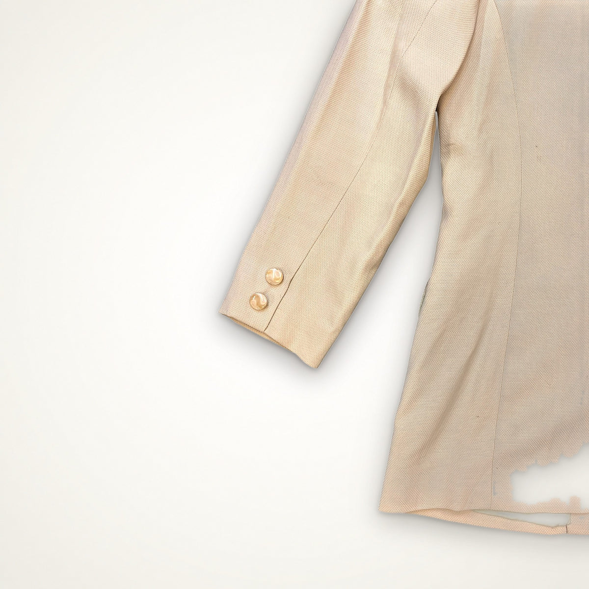 Burberrys Vintage Wool Blazer (Beige)