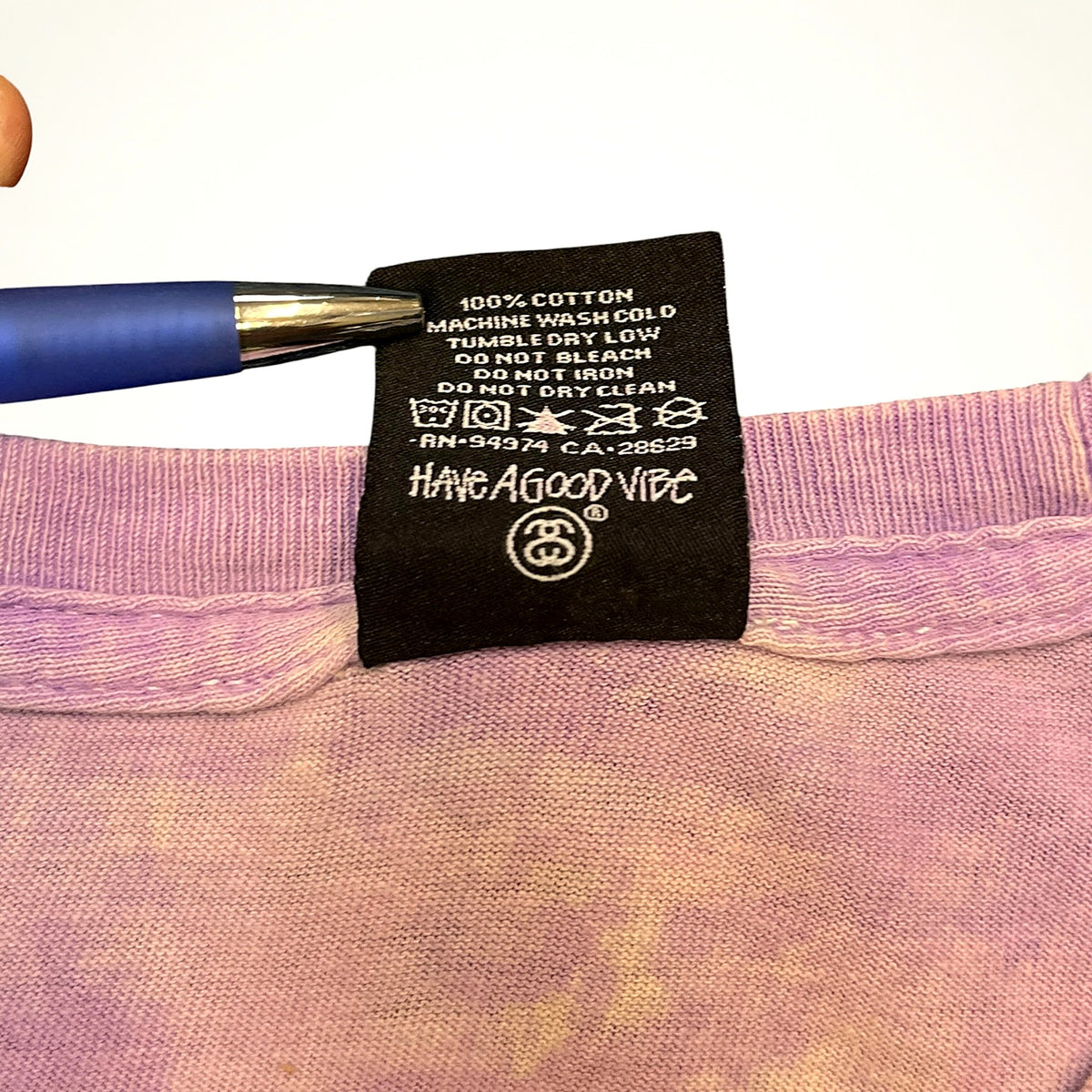 Stussy Tie-Dye Graphic Tee (Pink/Yellow)