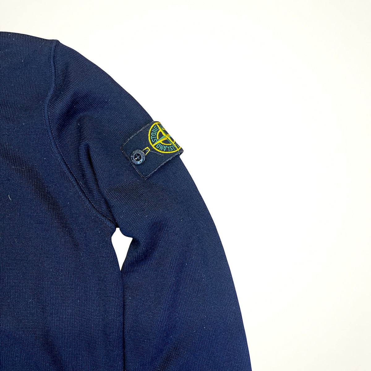 Stone Island Junior Wool Crewneck Sweater (Navy)