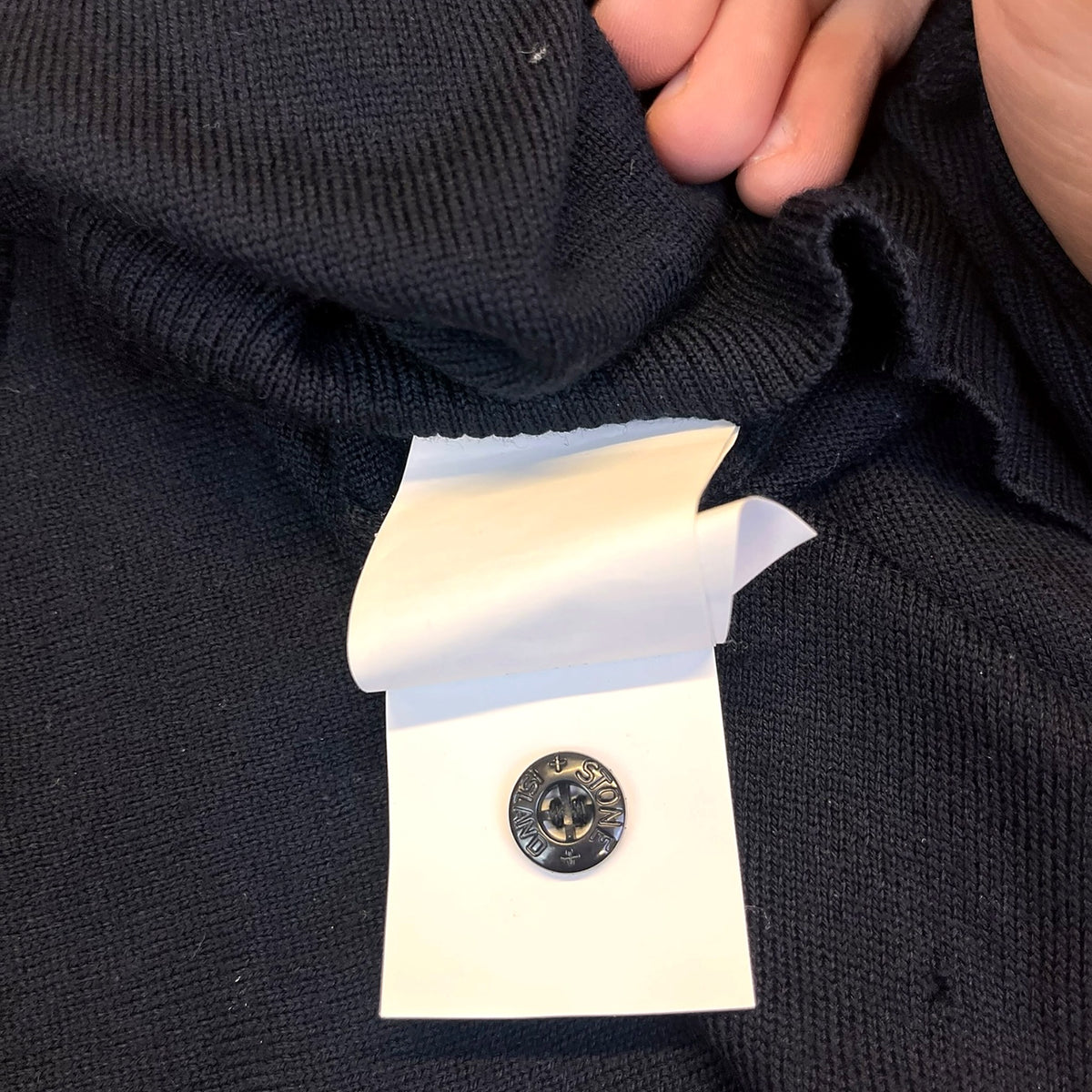 Stone Island Junior Wool Crewneck Sweater (Navy)