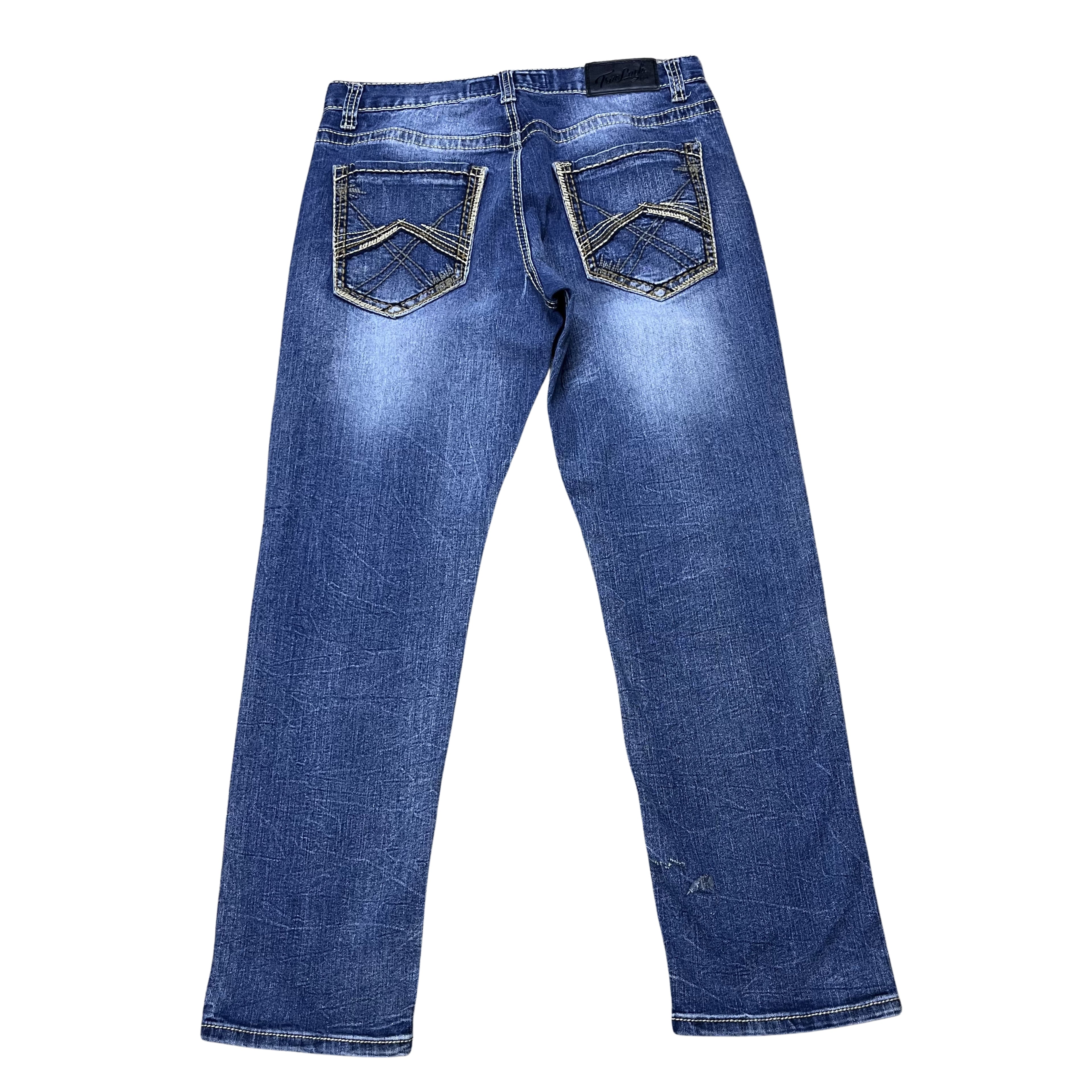 Y2K DENIM – LIGHT WASH HEAVY STITCH