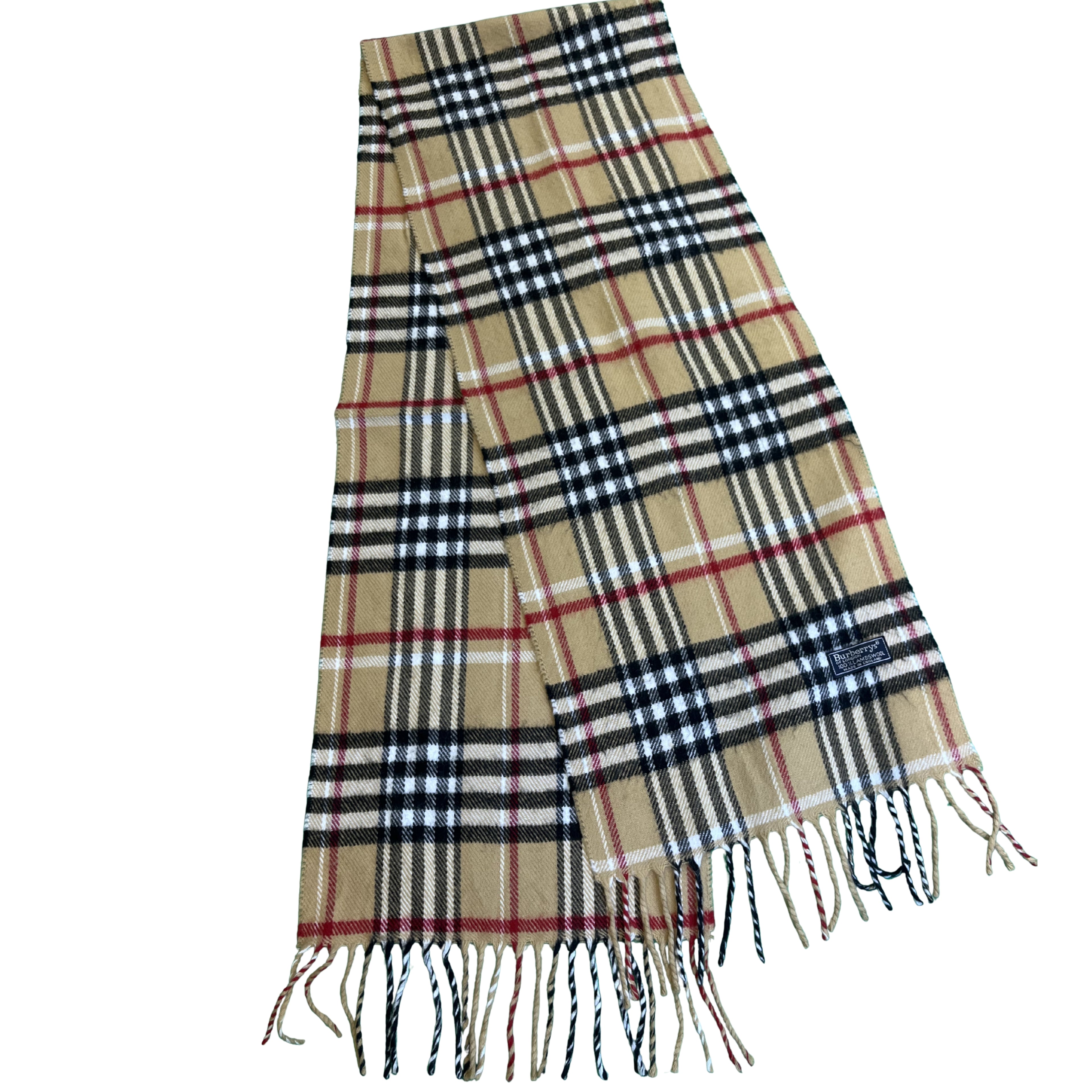 Burberry klasická béžová kostkovaná šála