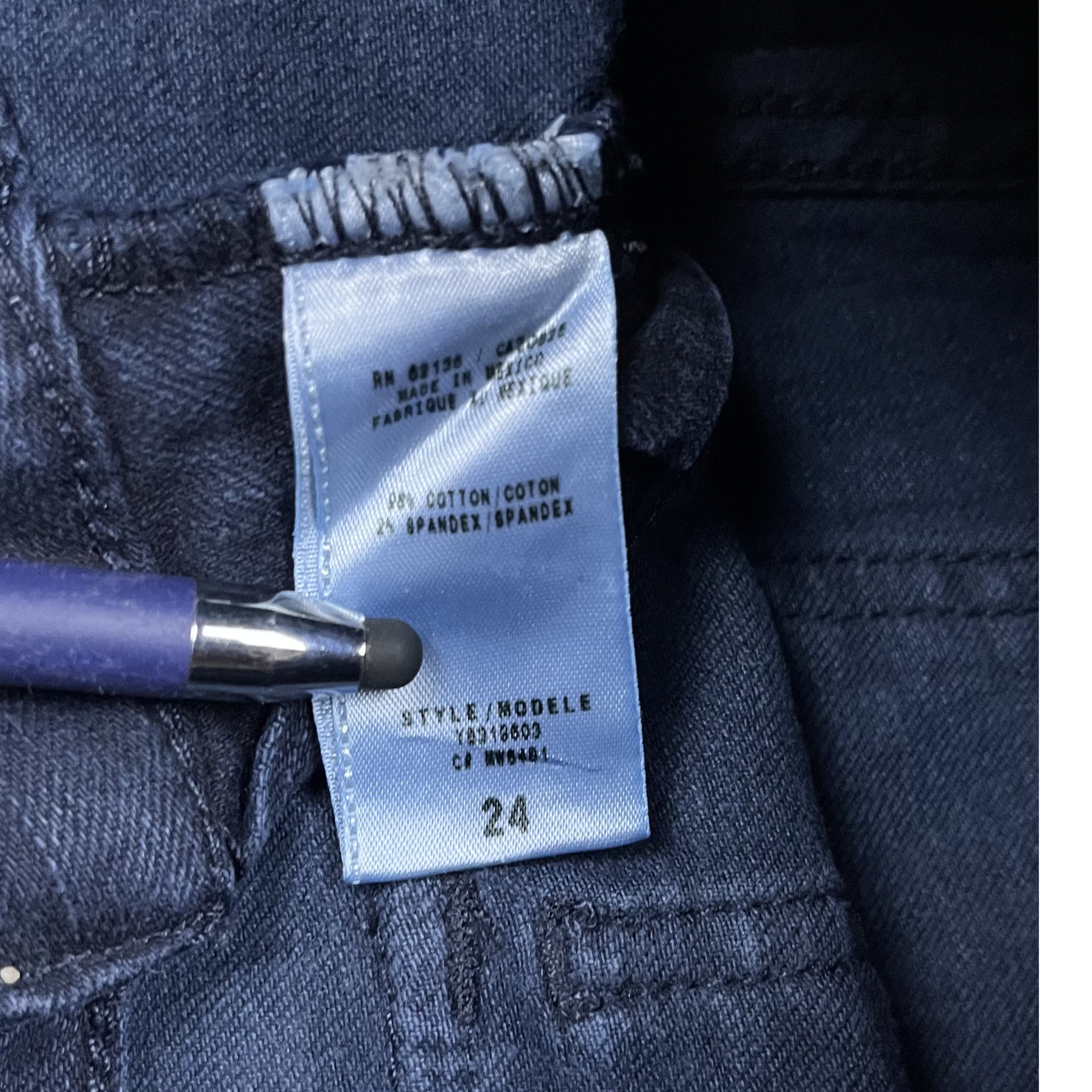 Y2K GUESS FLARE JEANS – DARK BLUE