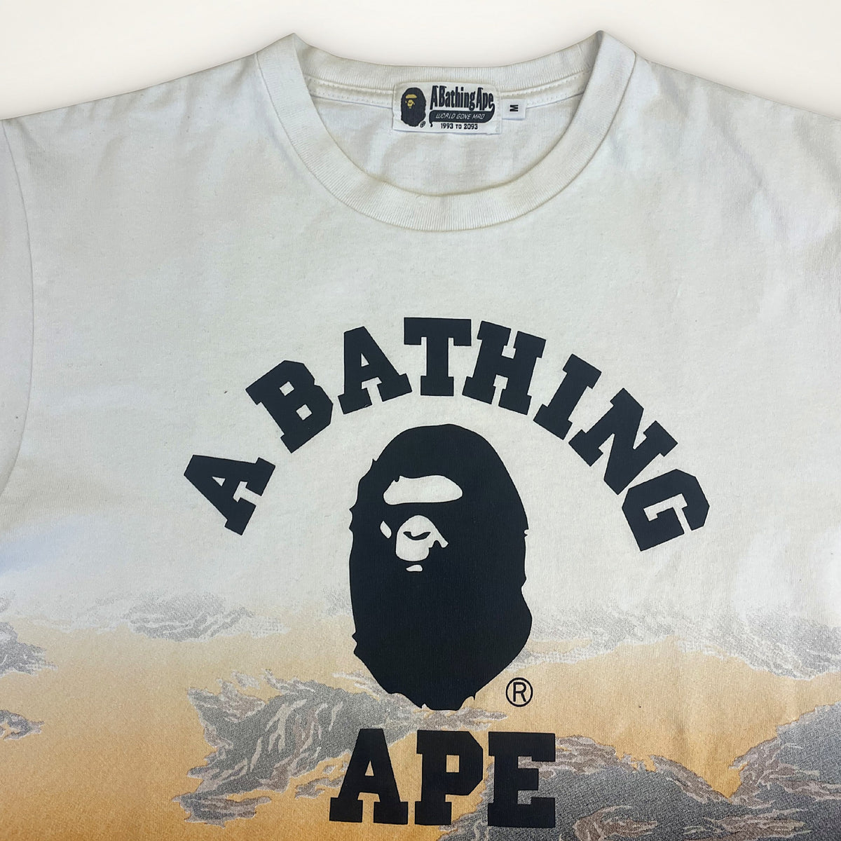 A Bathing Ape “A BATHING APE” Landscape Tee (White)