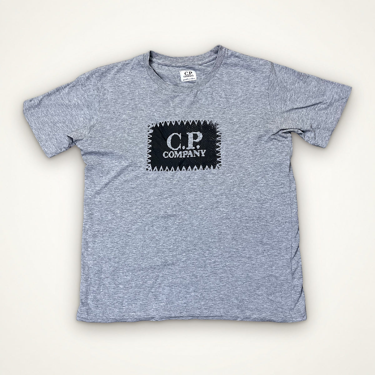 C.P. Company Logo Patch Tee (Grey Melange)