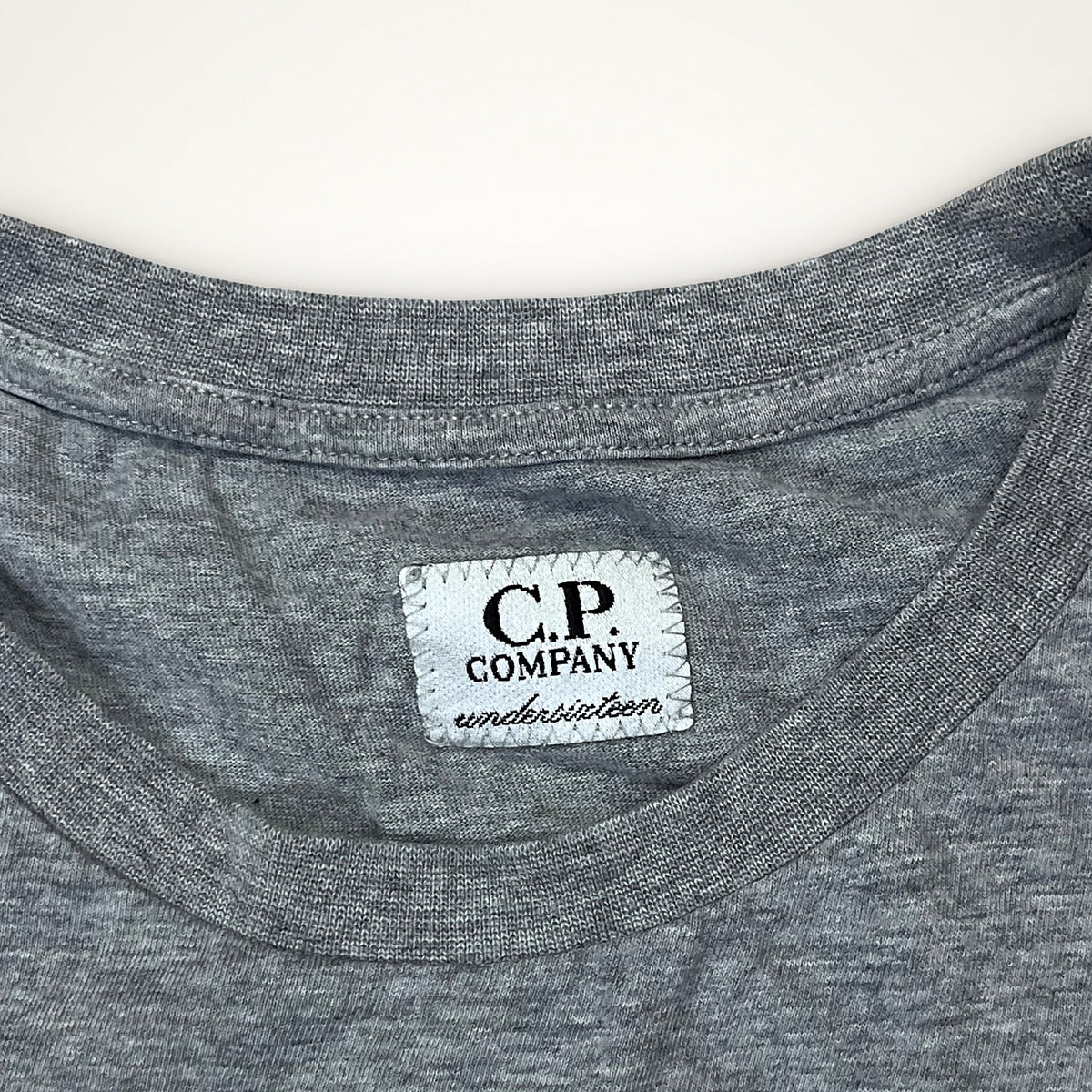C.P. Company Logo Patch Tee (Grey Melange)
