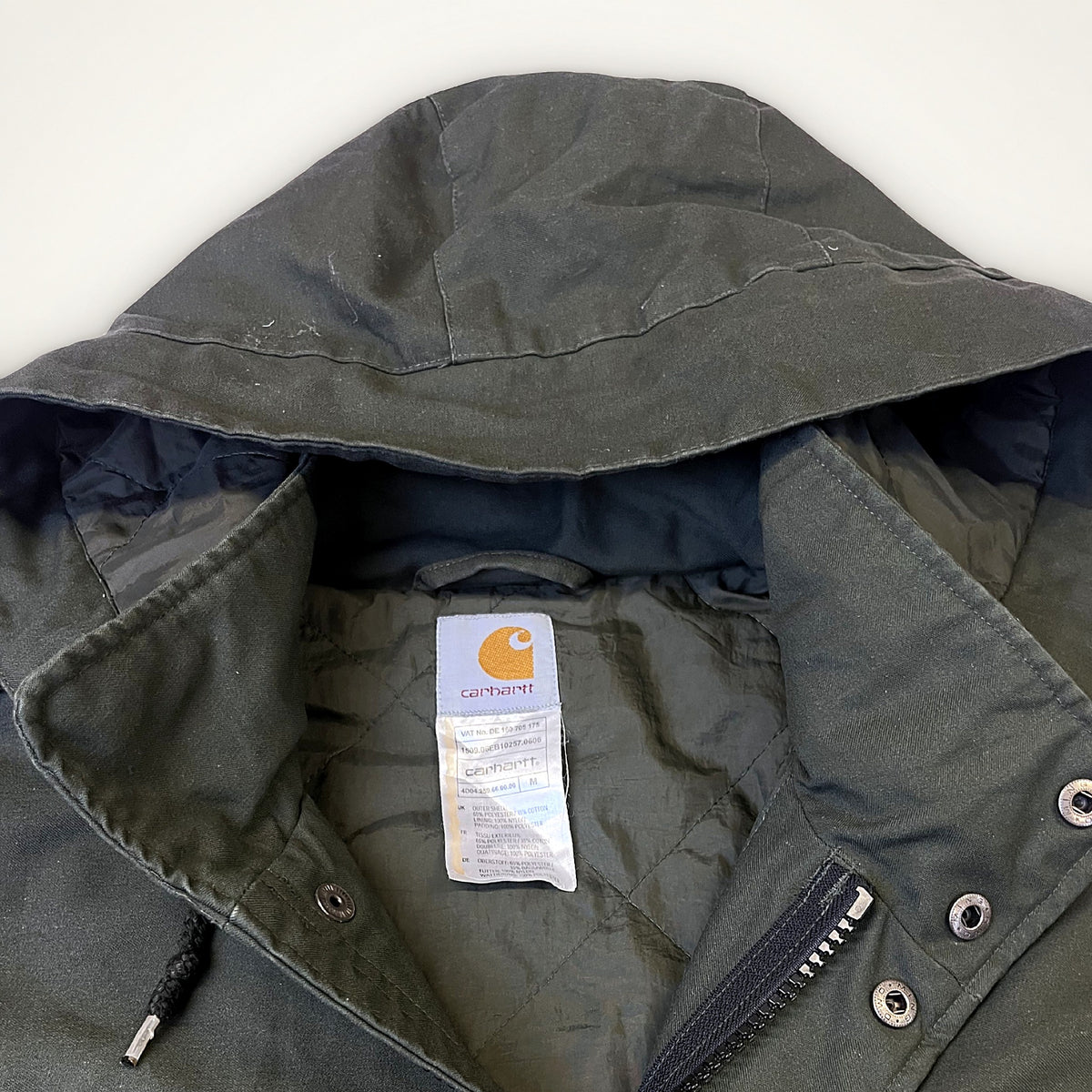 Carhartt zateplená parka s kapucí (army green)