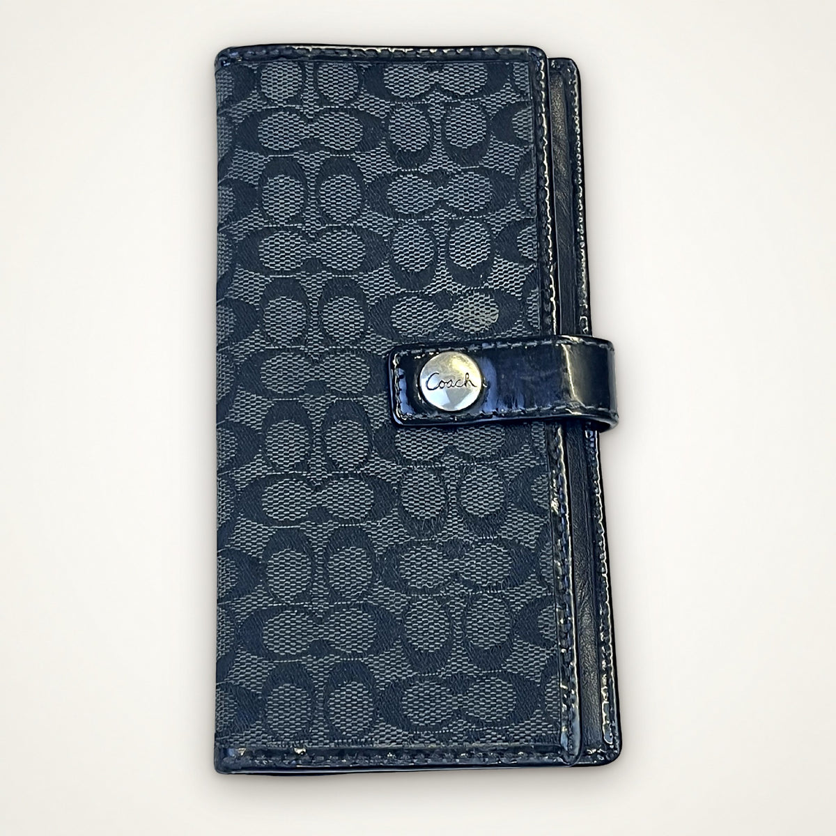 Coach Signature Long Wallet (Black)