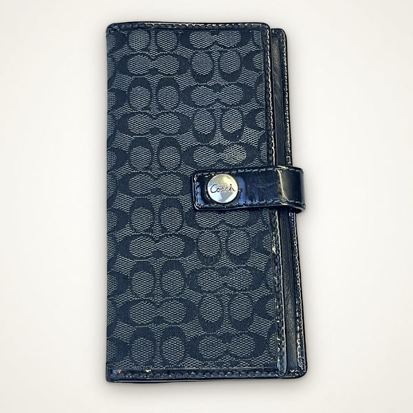 Coach Signature Long Wallet (Black)