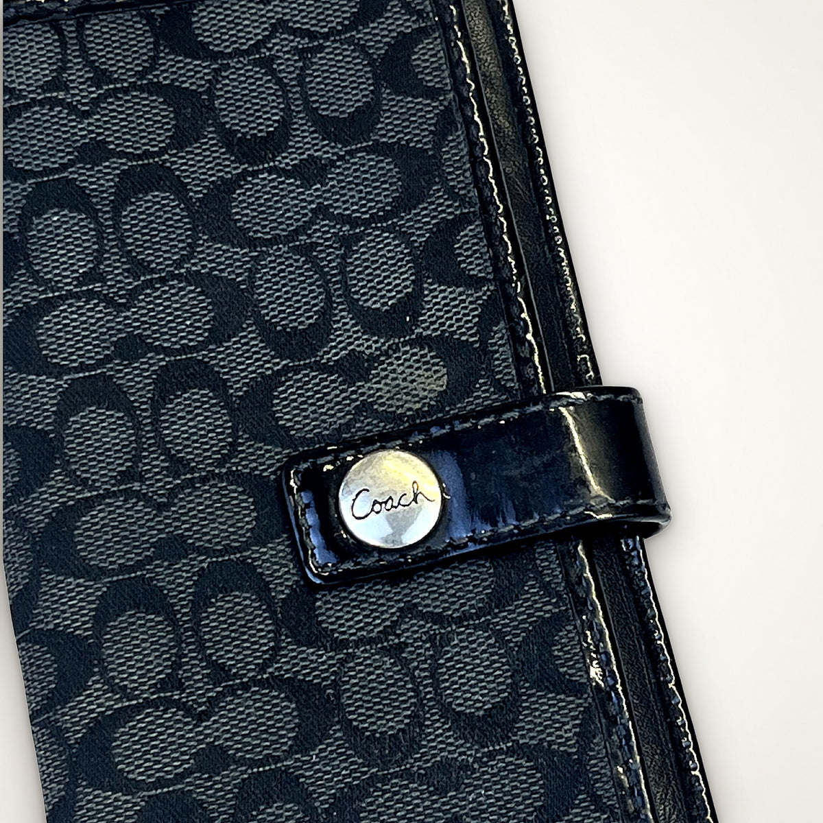 Coach Signature Long Wallet (Black)