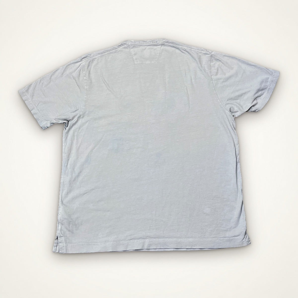 C.P. Company Garment Dyed Logo T-Shirt – Faded Grey