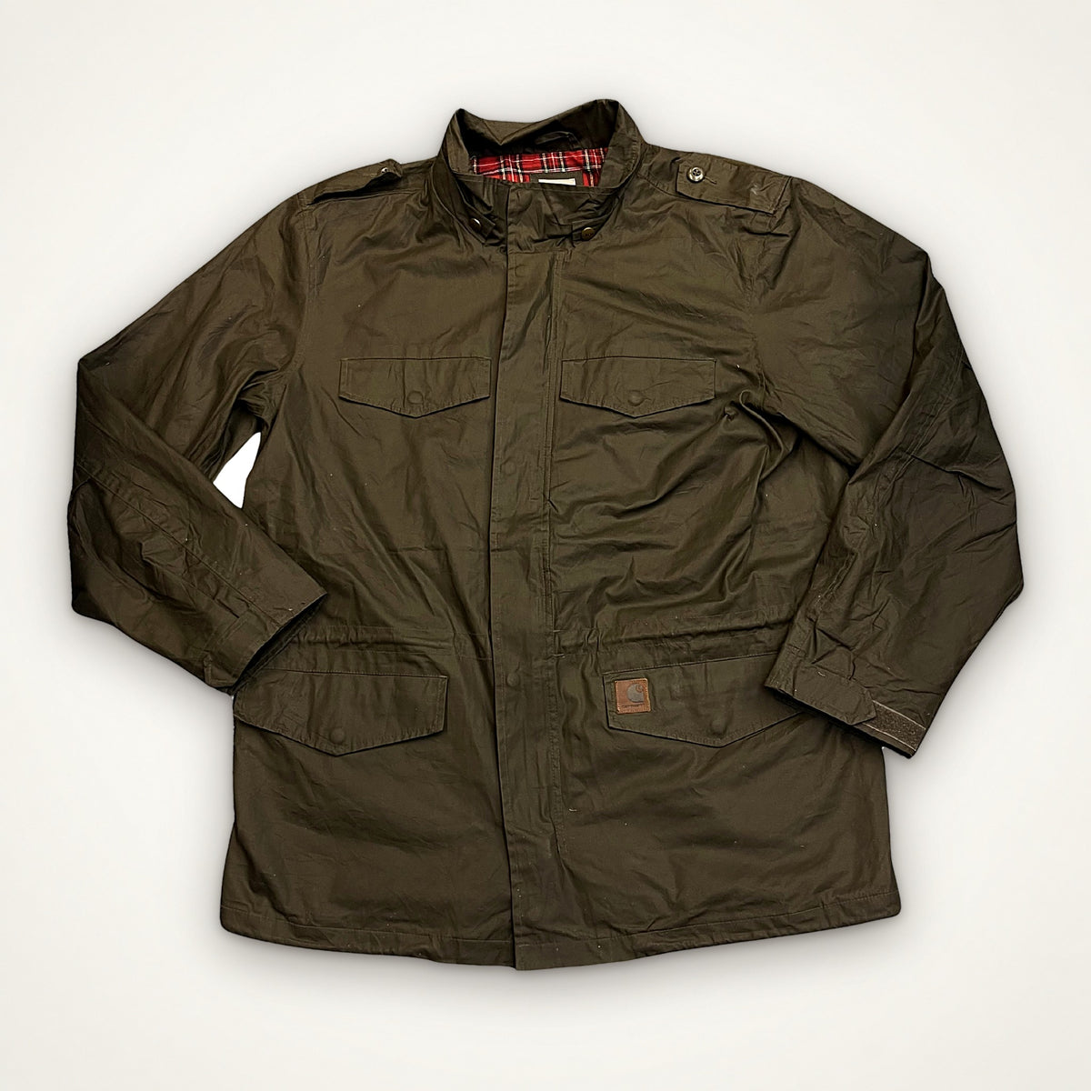 Carhartt Field Jacket (olive / tartan lining)
