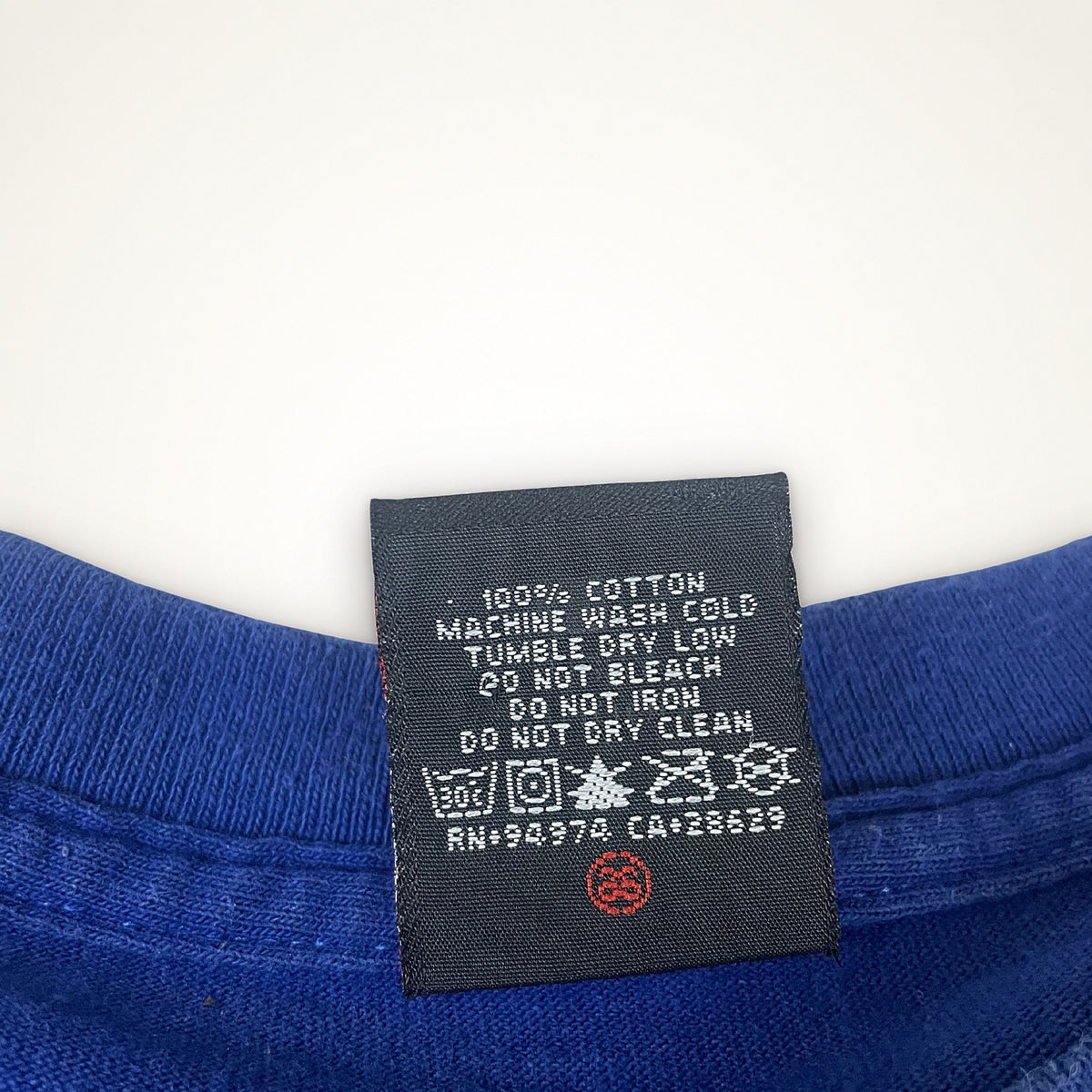 Stüssy "Swirl Logo" Double Hit Tee – Royal Blue / XL