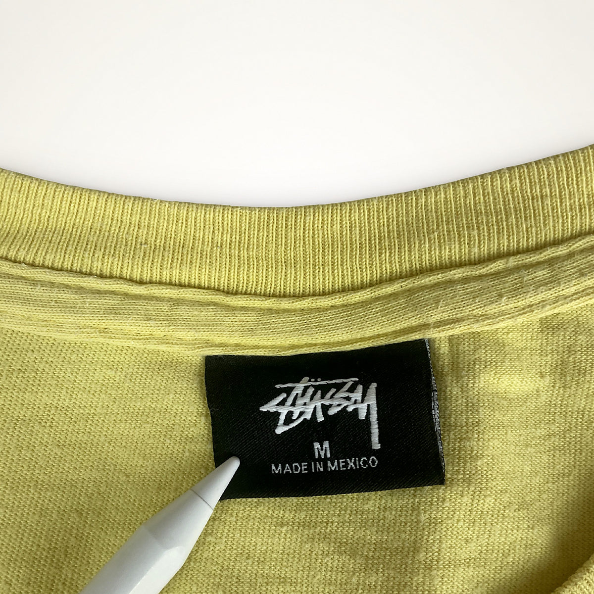 Stüssy "Mushroom" Vintage Tee – Yellow / M