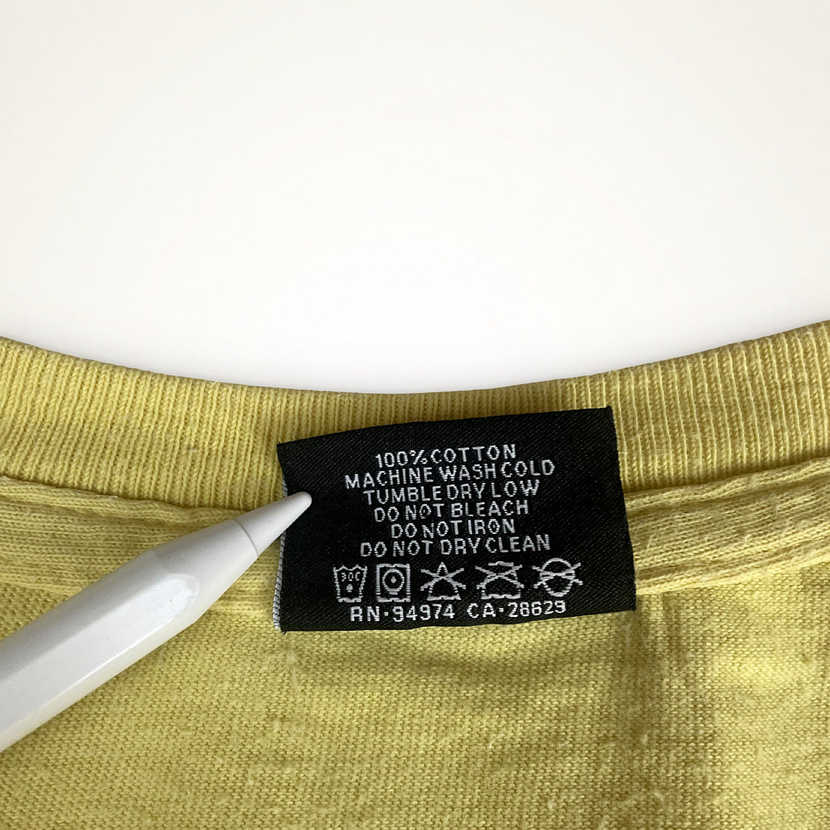 Stüssy "Mushroom" Vintage Tee – Yellow / M