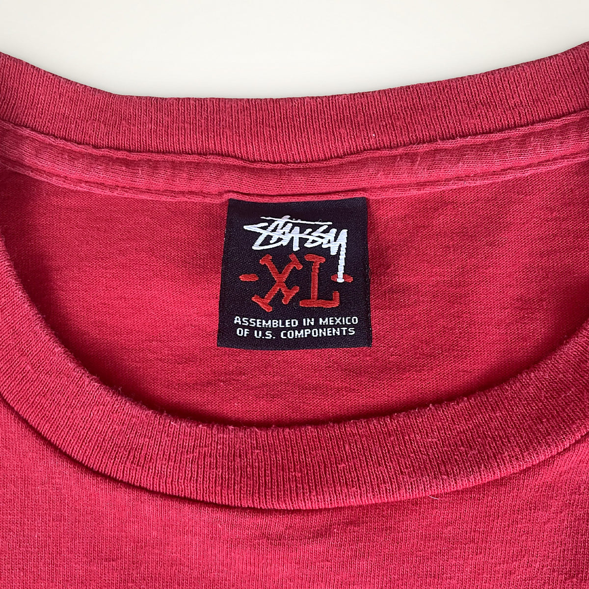 Stussy Vintage T-Shirt – Red XL Graphic Tee