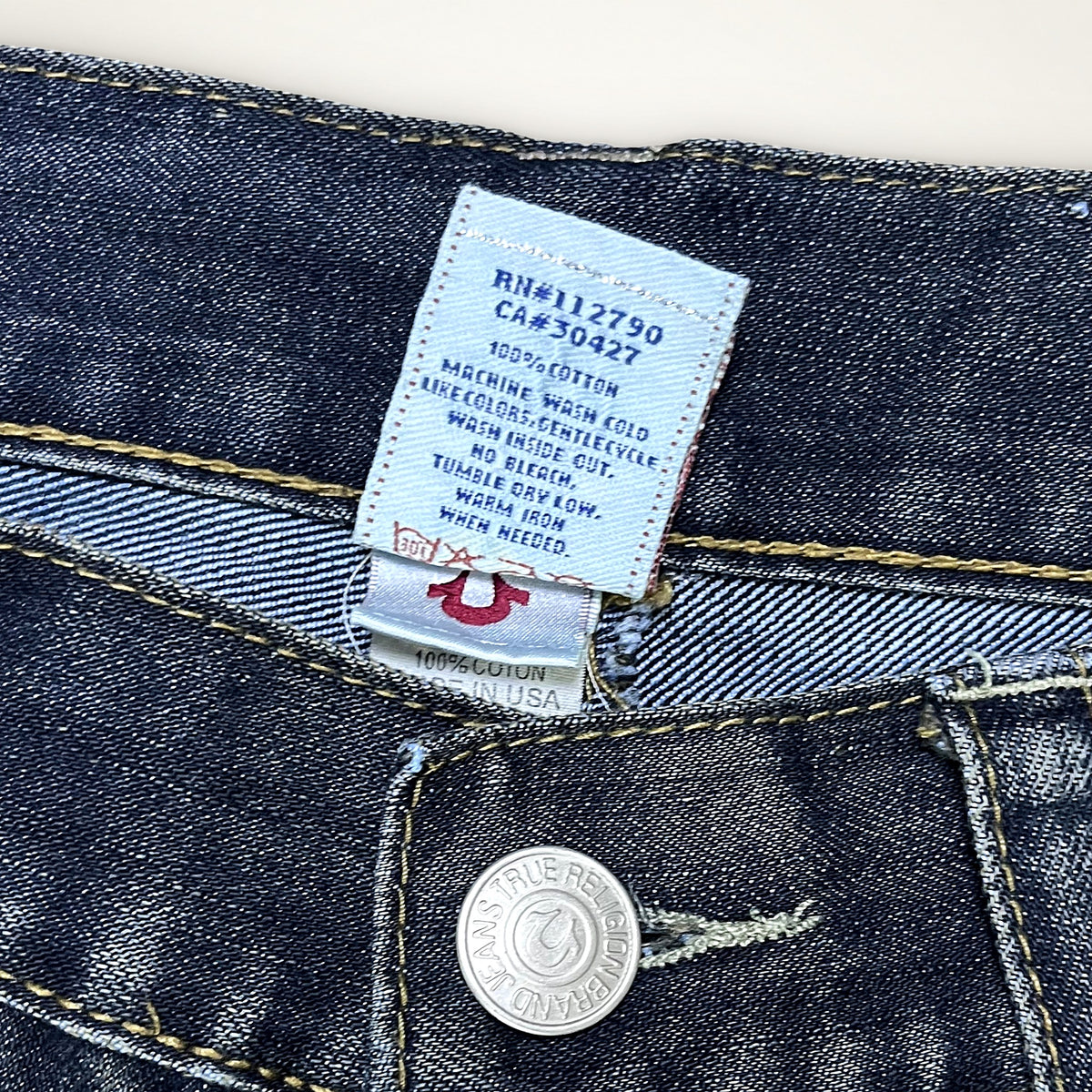 True Religion Big T Horseshoe Jeans (Blue)
