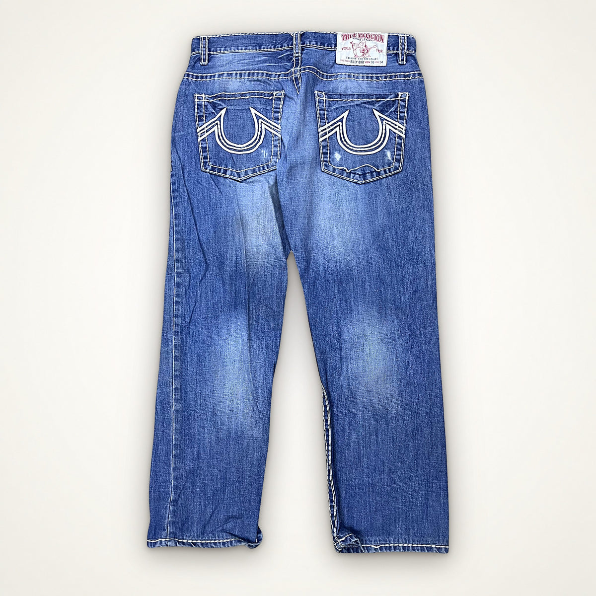 True Religion “True Religion” Stitch Jeans (Blue)