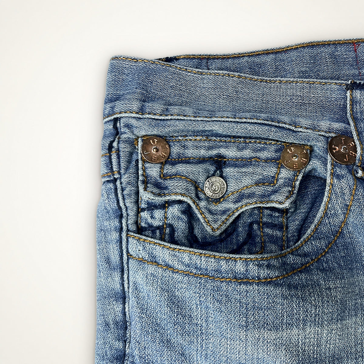 True Religion Billy Bootcut Jeans Light Blue