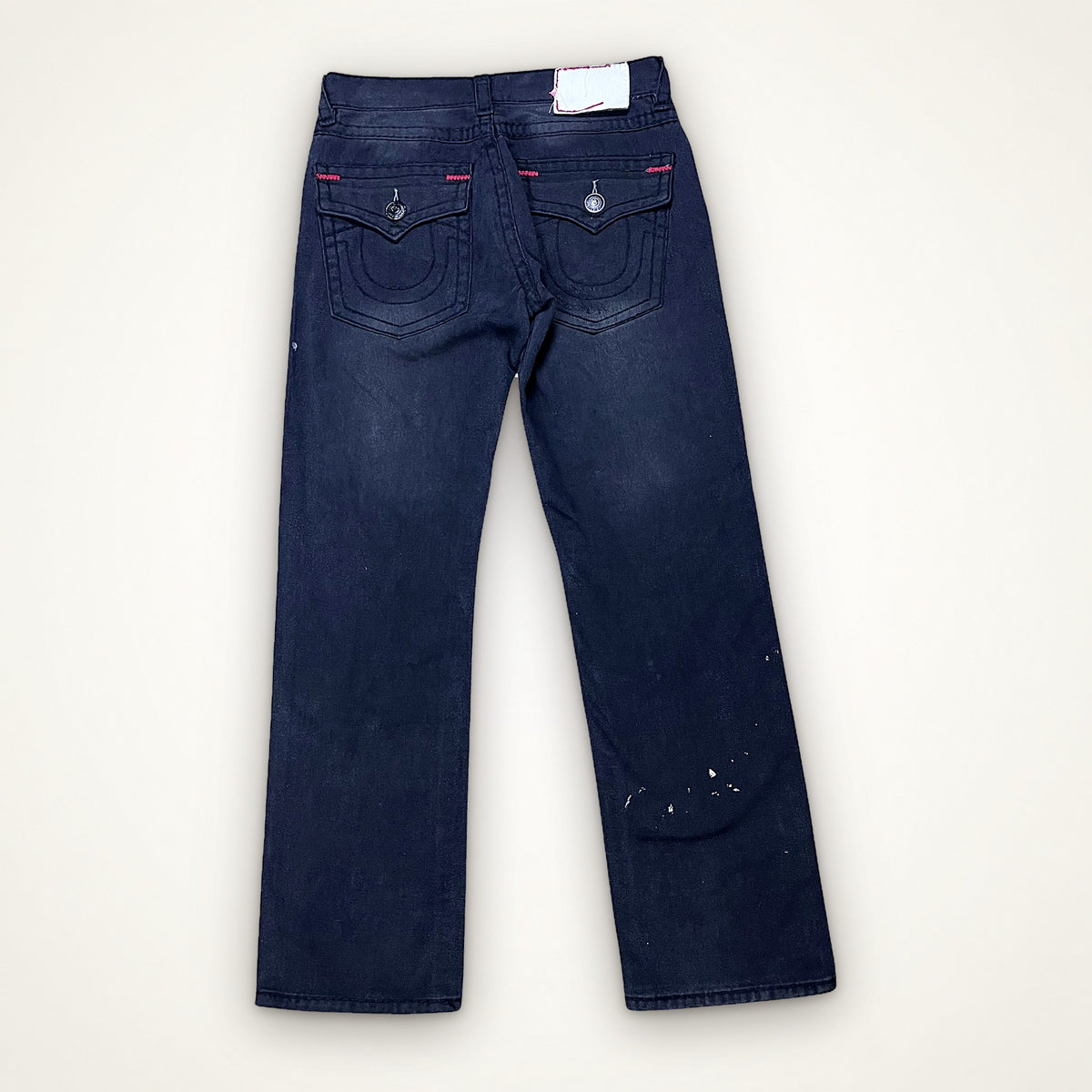 TRUE RELIGION BOOTCUT – BLACK RED DETAIL
