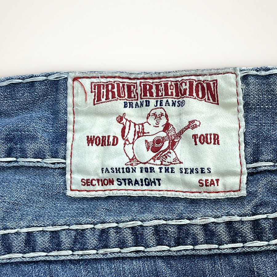TRUE RELIGION BOOTCUT – LIGHT WASH RED STITCH