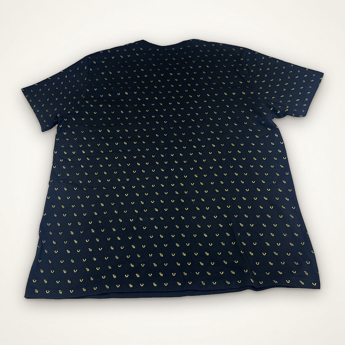 True Religion Monogram SS Crew Neck Tee (Black/Gold)