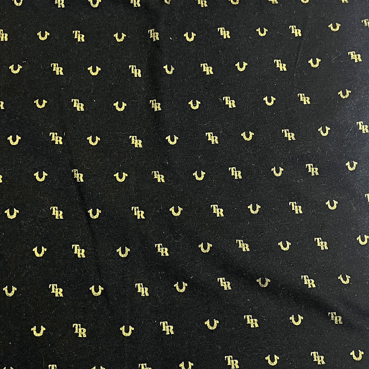 True Religion Monogram SS Crew Neck Tee (Black/Gold)