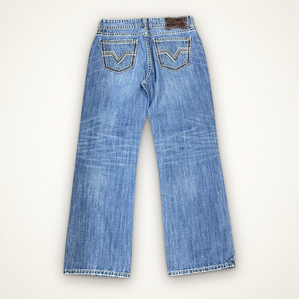 Vintage Washed Straight Denim