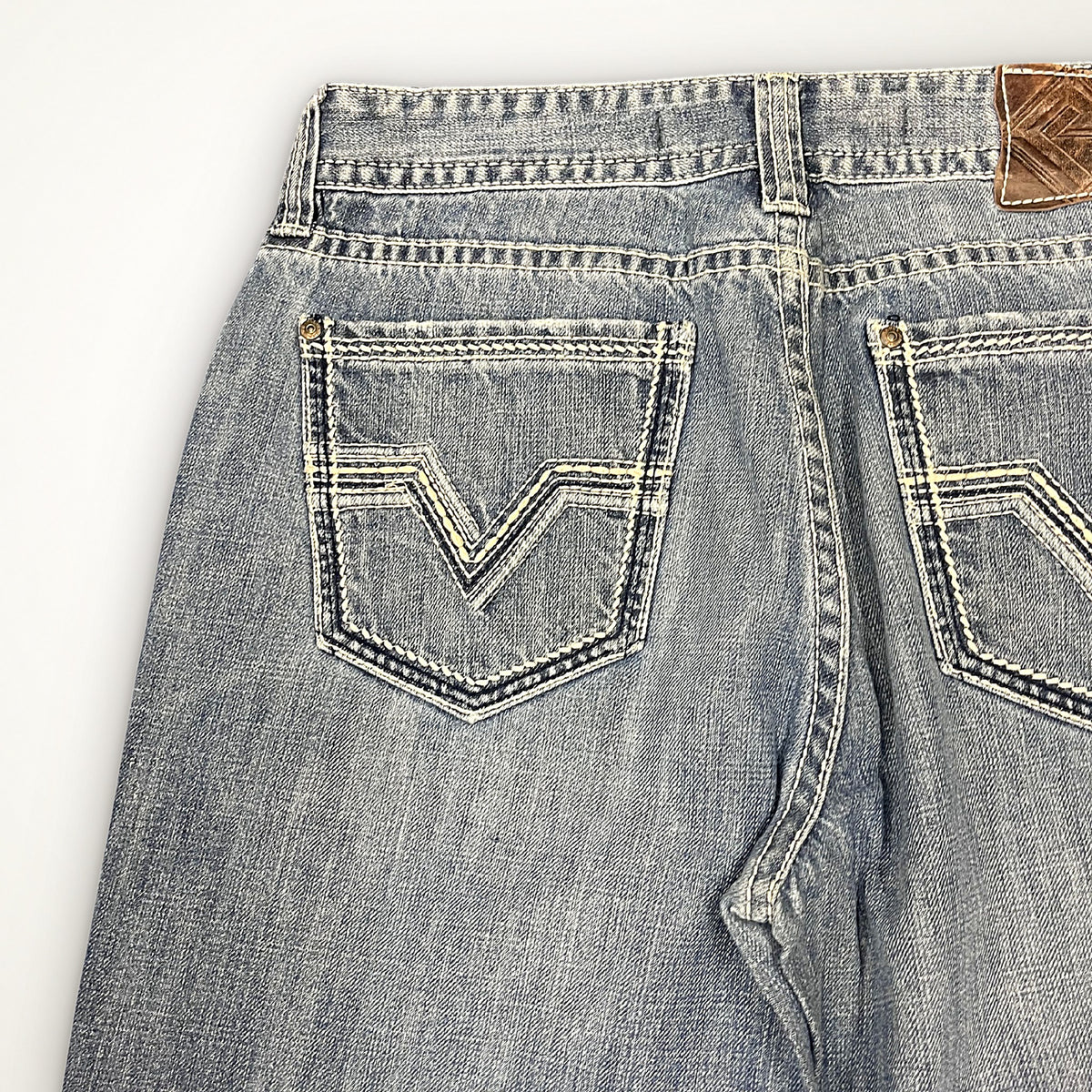 Vintage Washed Straight Denim