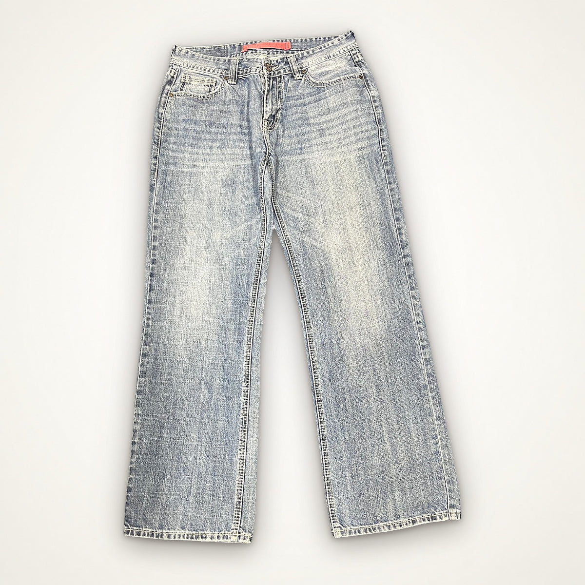 Vintage Washed Straight Denim